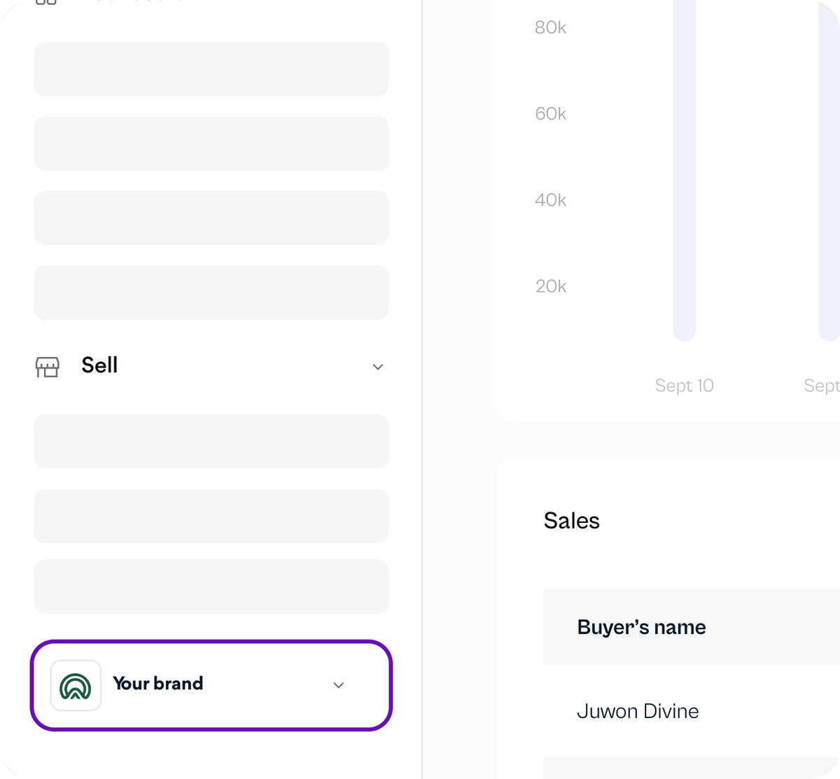 Tabara dashboard interface